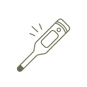 Temperature check and health questionnaire